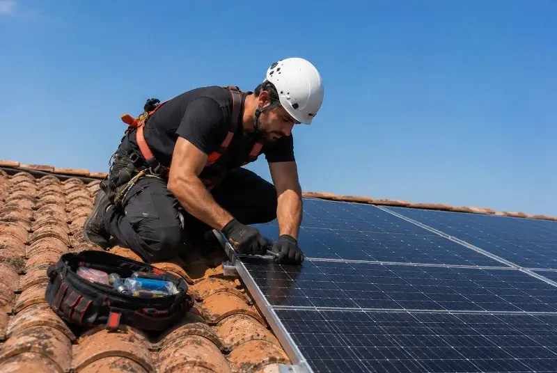 Maintenance et monitoring de panneaux solaires à Vénérand